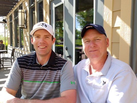 Golfing with MP John Barlow at the Highwood Golf Course